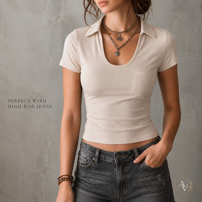 Women’s Casual Short Sleeve Slim Fit Pocket T-Shirt, Slight Stretch Everyday Basic Tee, Soft Lightweight Summer Top