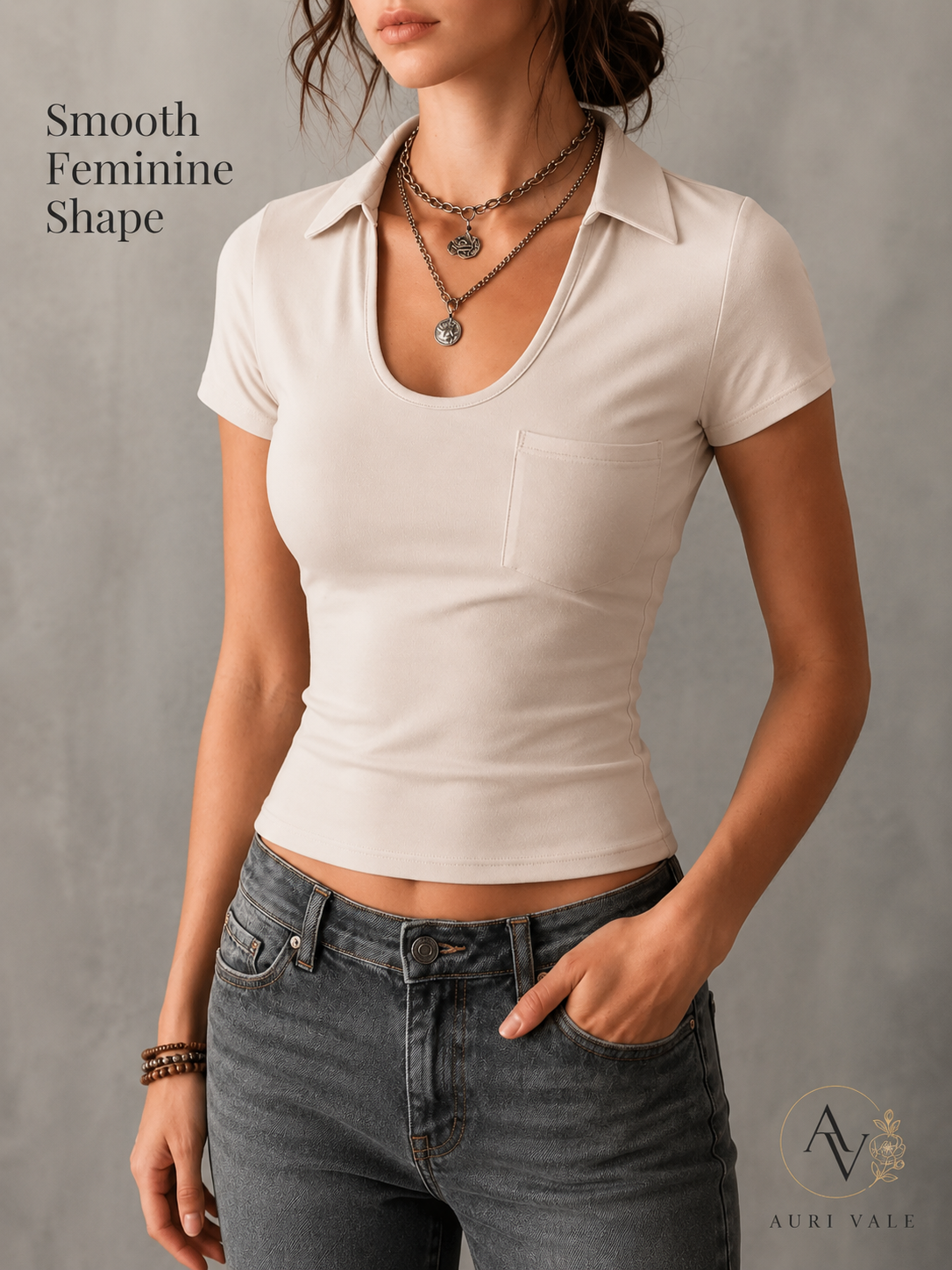Women’s Casual Short Sleeve Slim Fit Pocket T-Shirt, Slight Stretch Everyday Basic Tee, Soft Lightweight Summer Top