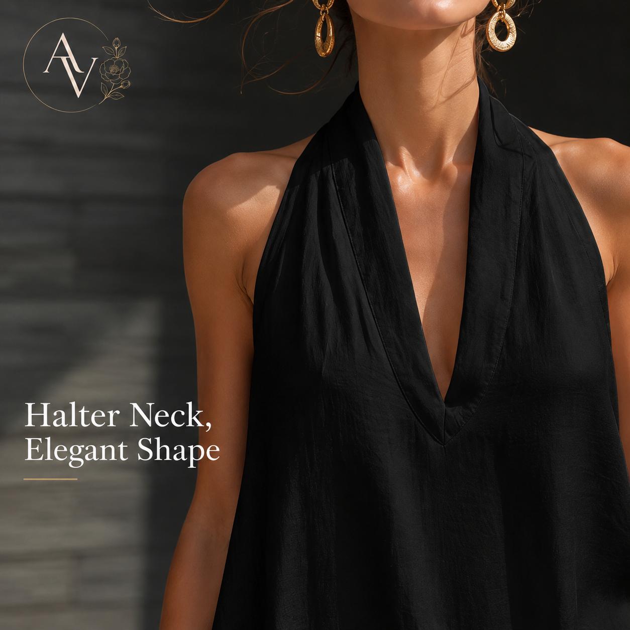 Women’s Halter Neck Maxi Dress with Pockets, Sleeveless Flowy Beach Vacation Dress for Summer