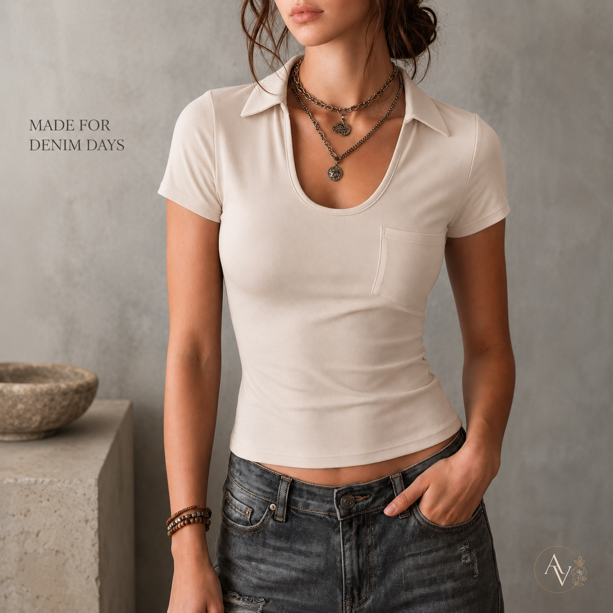 Women’s Casual Short Sleeve Slim Fit Pocket T-Shirt, Slight Stretch Everyday Basic Tee, Soft Lightweight Summer Top